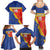 Custom Haiti Football Family Matching Summer Maxi Dress and Hawaiian Shirt Neg Marron Go Ayiti - Wonder Print Shop