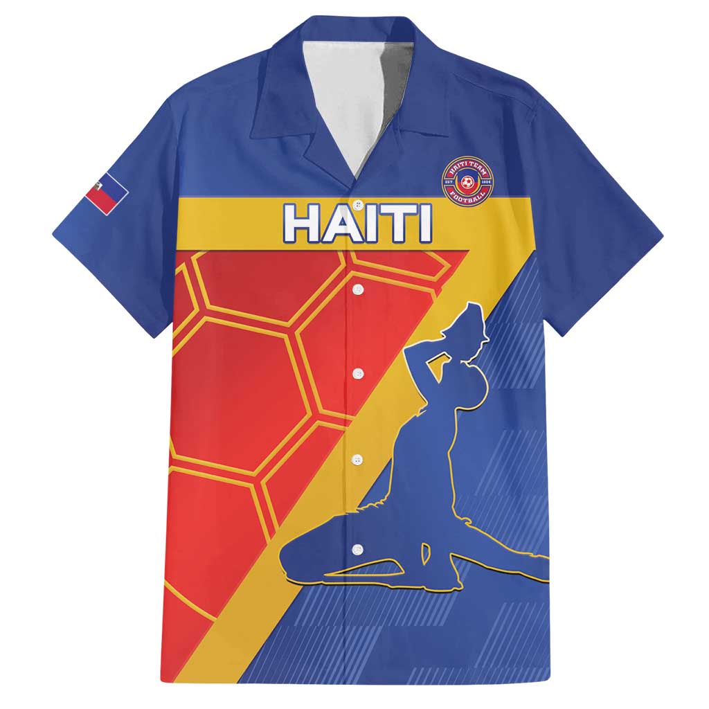Custom Haiti Football Family Matching Tank Maxi Dress and Hawaiian Shirt Neg Marron Go Ayiti - Wonder Print Shop