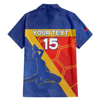 Custom Haiti Football Family Matching Tank Maxi Dress and Hawaiian Shirt Neg Marron Go Ayiti - Wonder Print Shop