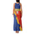 Custom Haiti Football Family Matching Tank Maxi Dress and Hawaiian Shirt Neg Marron Go Ayiti - Wonder Print Shop