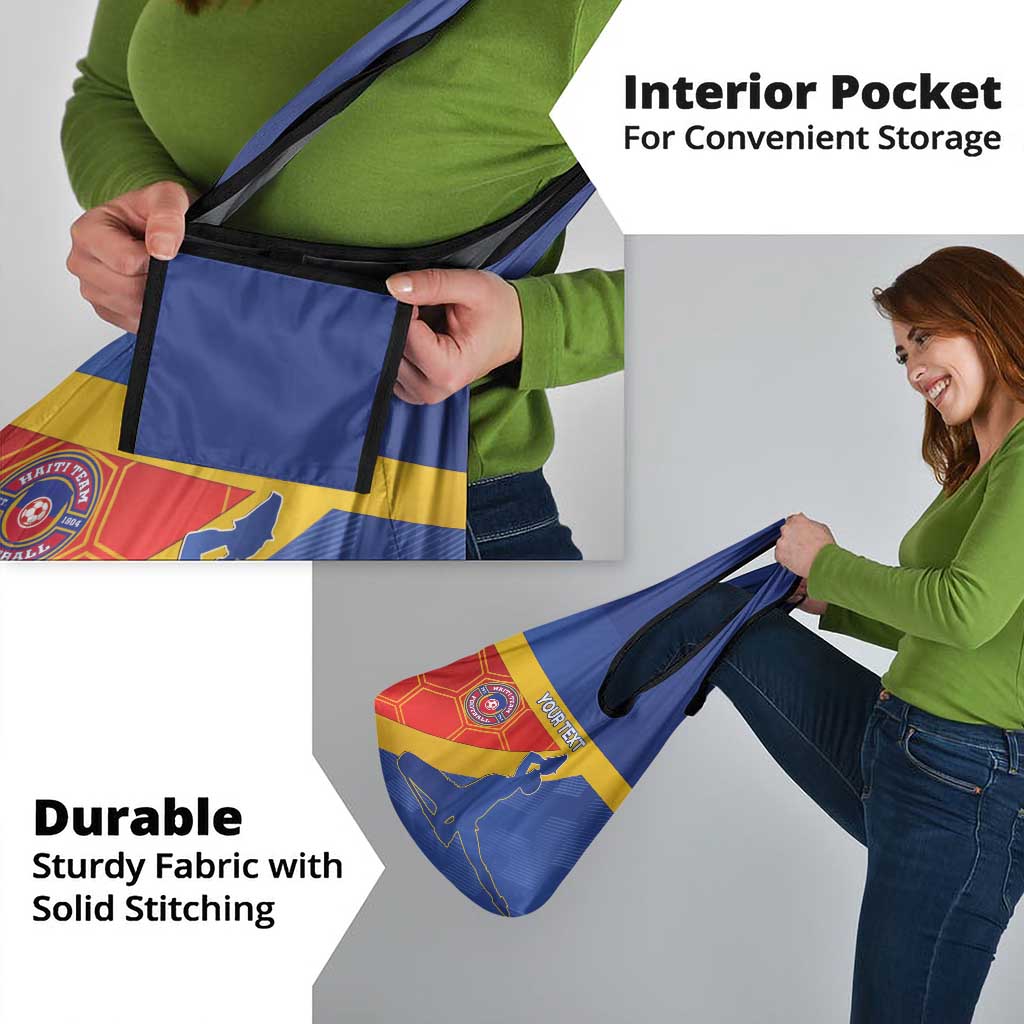 Custom Haiti Football Grocery Bag Neg Marron Go Ayiti