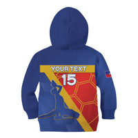 Custom Haiti Football Kid Hoodie Neg Marron Go Ayiti - Wonder Print Shop