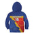 Custom Haiti Football Kid Hoodie Neg Marron Go Ayiti - Wonder Print Shop