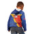 Custom Haiti Football Kid Hoodie Neg Marron Go Ayiti - Wonder Print Shop