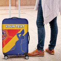 Custom Haiti Football Luggage Cover Neg Marron Go Ayiti - Wonder Print Shop