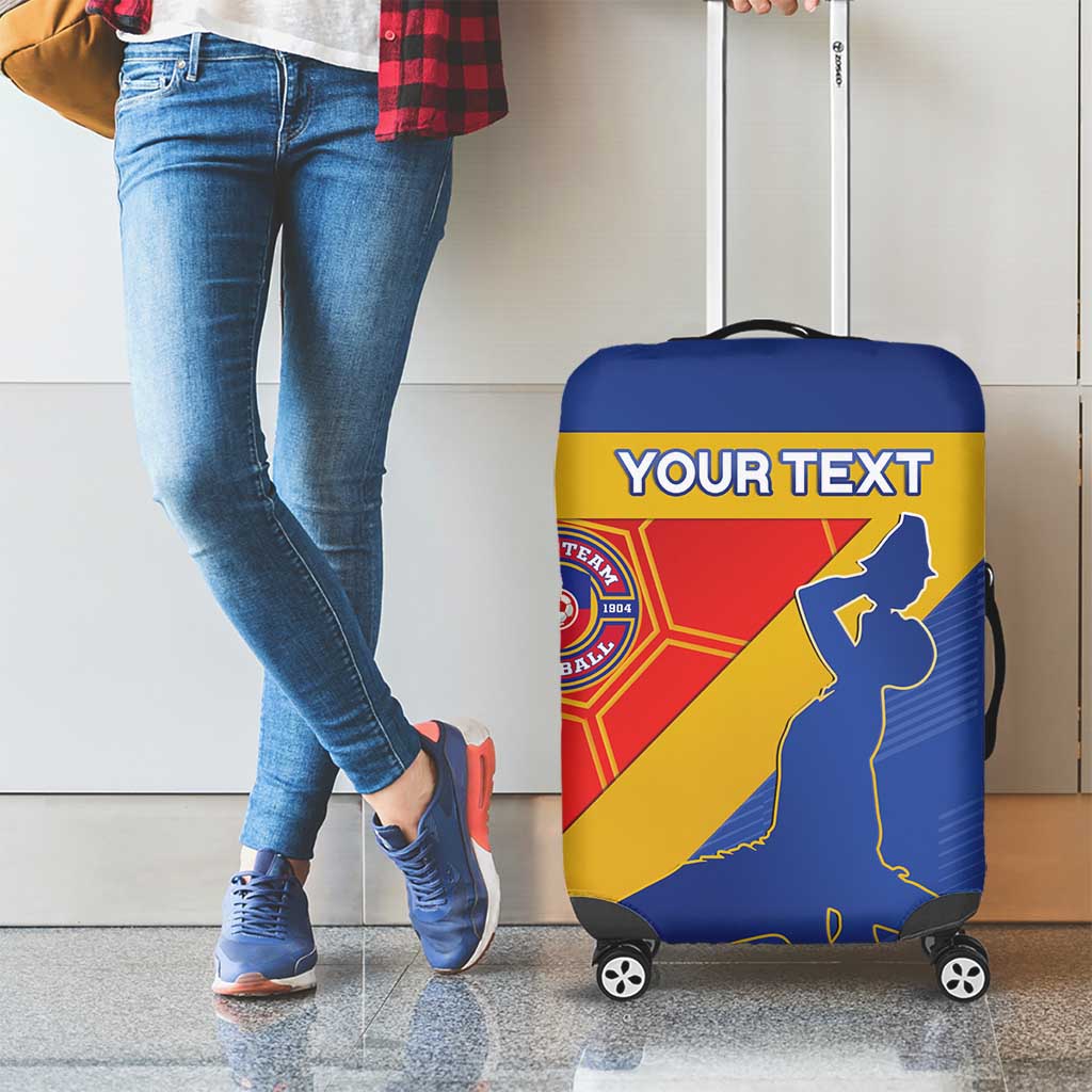 Custom Haiti Football Luggage Cover Neg Marron Go Ayiti - Wonder Print Shop