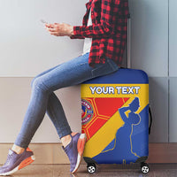 Custom Haiti Football Luggage Cover Neg Marron Go Ayiti - Wonder Print Shop