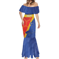 Custom Haiti Football Mermaid Dress Neg Marron Go Ayiti - Wonder Print Shop