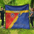 Custom Haiti Football Quilt Neg Marron Go Ayiti - Wonder Print Shop