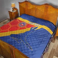 Custom Haiti Football Quilt Neg Marron Go Ayiti - Wonder Print Shop
