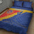 Custom Haiti Football Quilt Bed Set Neg Marron Go Ayiti - Wonder Print Shop