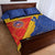 Custom Haiti Football Quilt Bed Set Neg Marron Go Ayiti - Wonder Print Shop