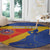 Custom Haiti Football Round Carpet Neg Marron Go Ayiti