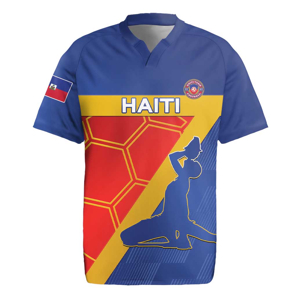 Custom Haiti Football Rugby Jersey Neg Marron Go Ayiti - Wonder Print Shop