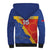Custom Haiti Football Sherpa Hoodie Neg Marron Go Ayiti - Wonder Print Shop