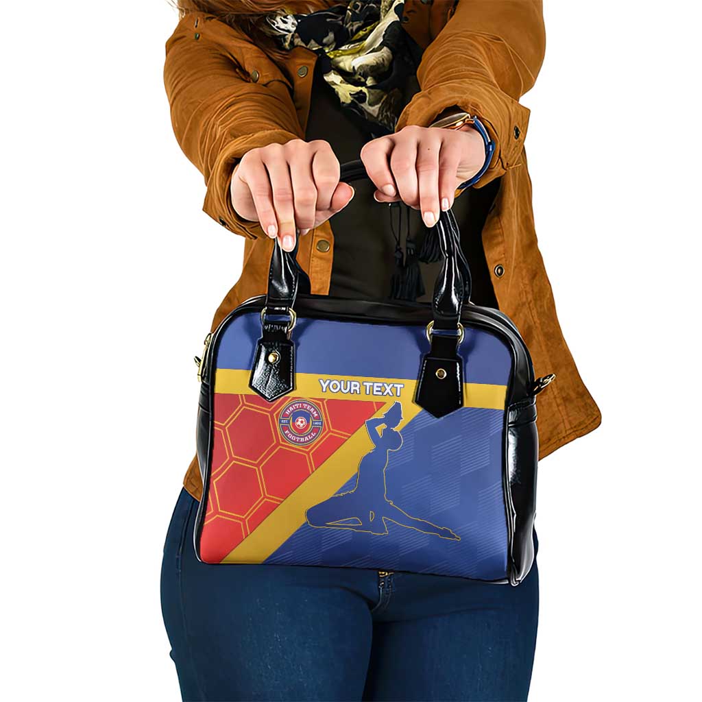 Custom Haiti Football Shoulder Handbag Neg Marron Go Ayiti