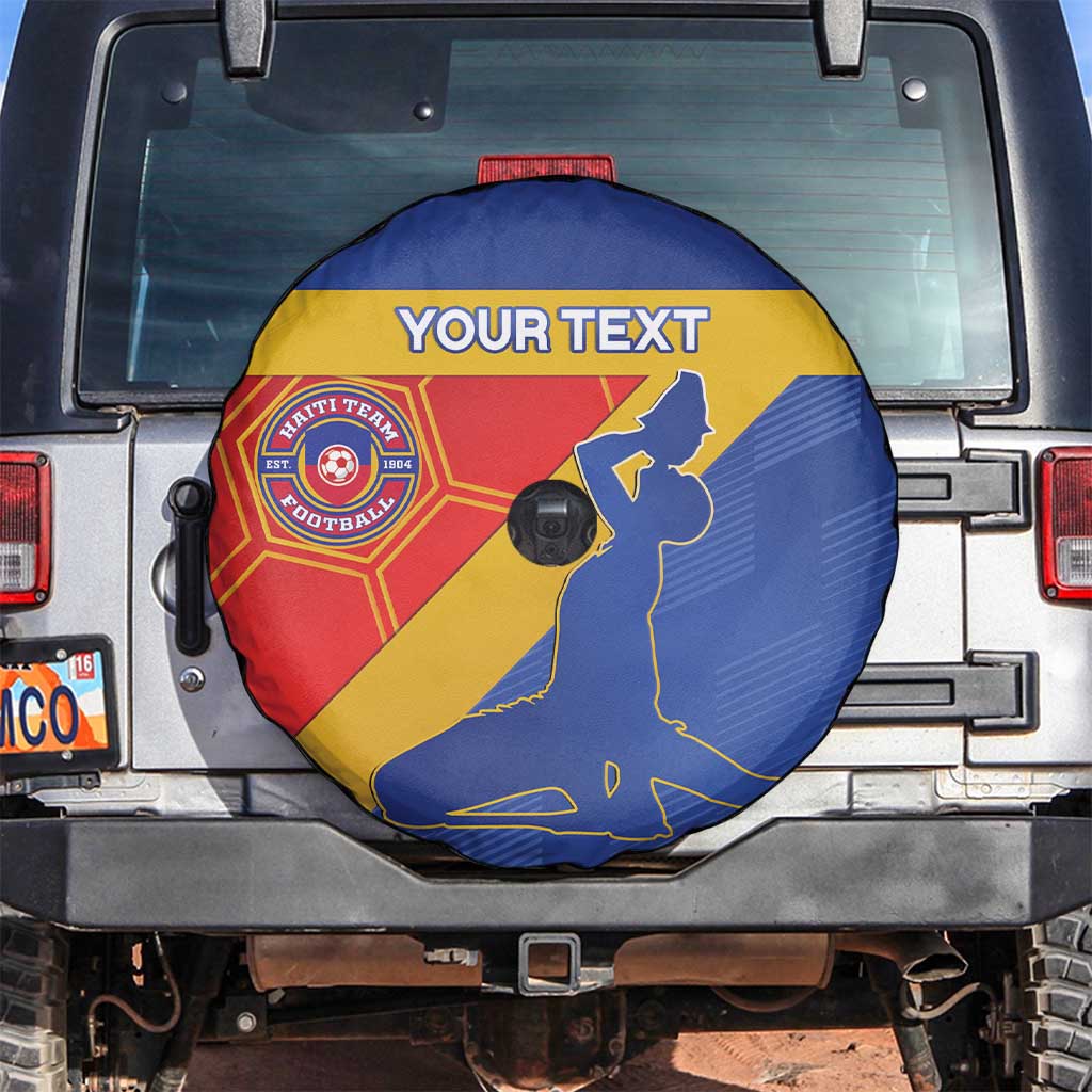 Custom Haiti Football Spare Tire Cover Neg Marron Go Ayiti - Wonder Print Shop