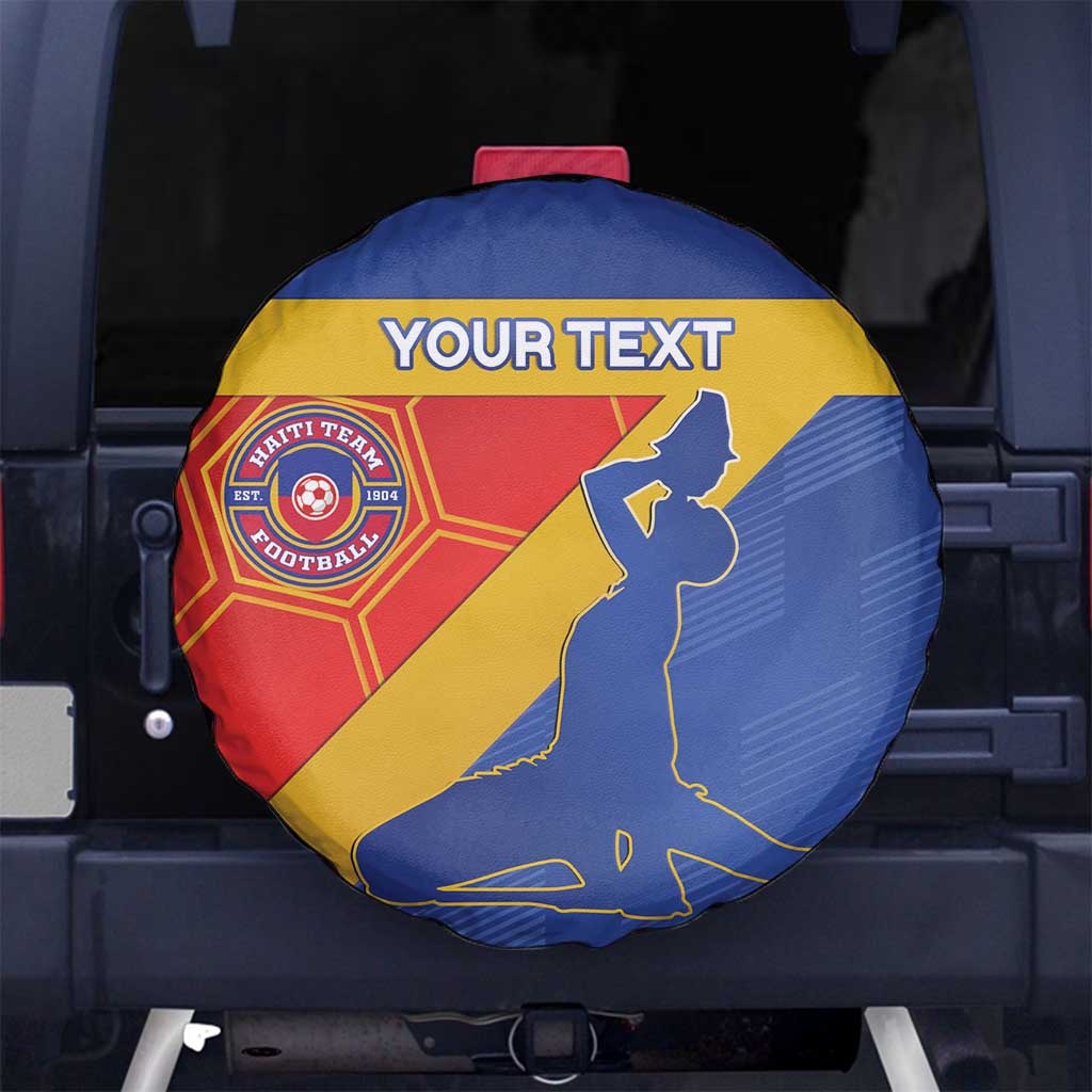 Custom Haiti Football Spare Tire Cover Neg Marron Go Ayiti - Wonder Print Shop