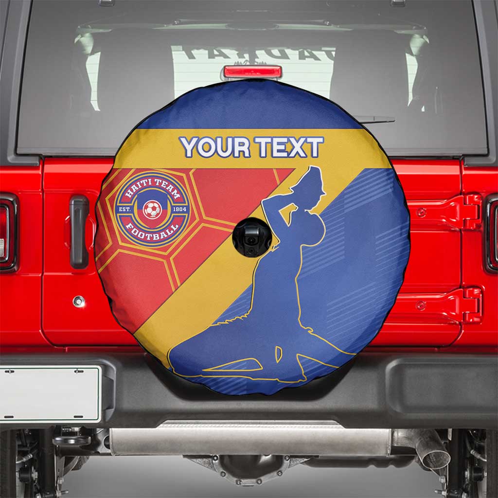Custom Haiti Football Spare Tire Cover Neg Marron Go Ayiti - Wonder Print Shop