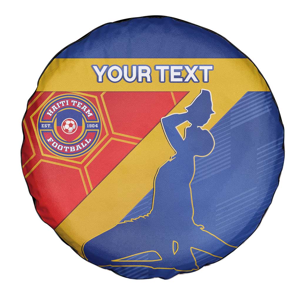 Custom Haiti Football Spare Tire Cover Neg Marron Go Ayiti - Wonder Print Shop