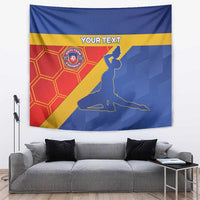Custom Haiti Football Tapestry Neg Marron Go Ayiti - Wonder Print Shop