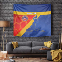 Custom Haiti Football Tapestry Neg Marron Go Ayiti - Wonder Print Shop