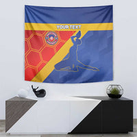 Custom Haiti Football Tapestry Neg Marron Go Ayiti - Wonder Print Shop