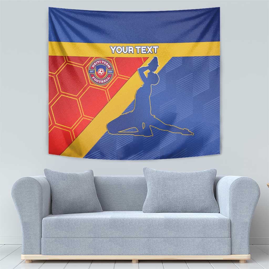 Custom Haiti Football Tapestry Neg Marron Go Ayiti - Wonder Print Shop