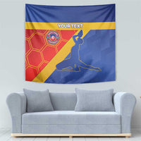 Custom Haiti Football Tapestry Neg Marron Go Ayiti - Wonder Print Shop