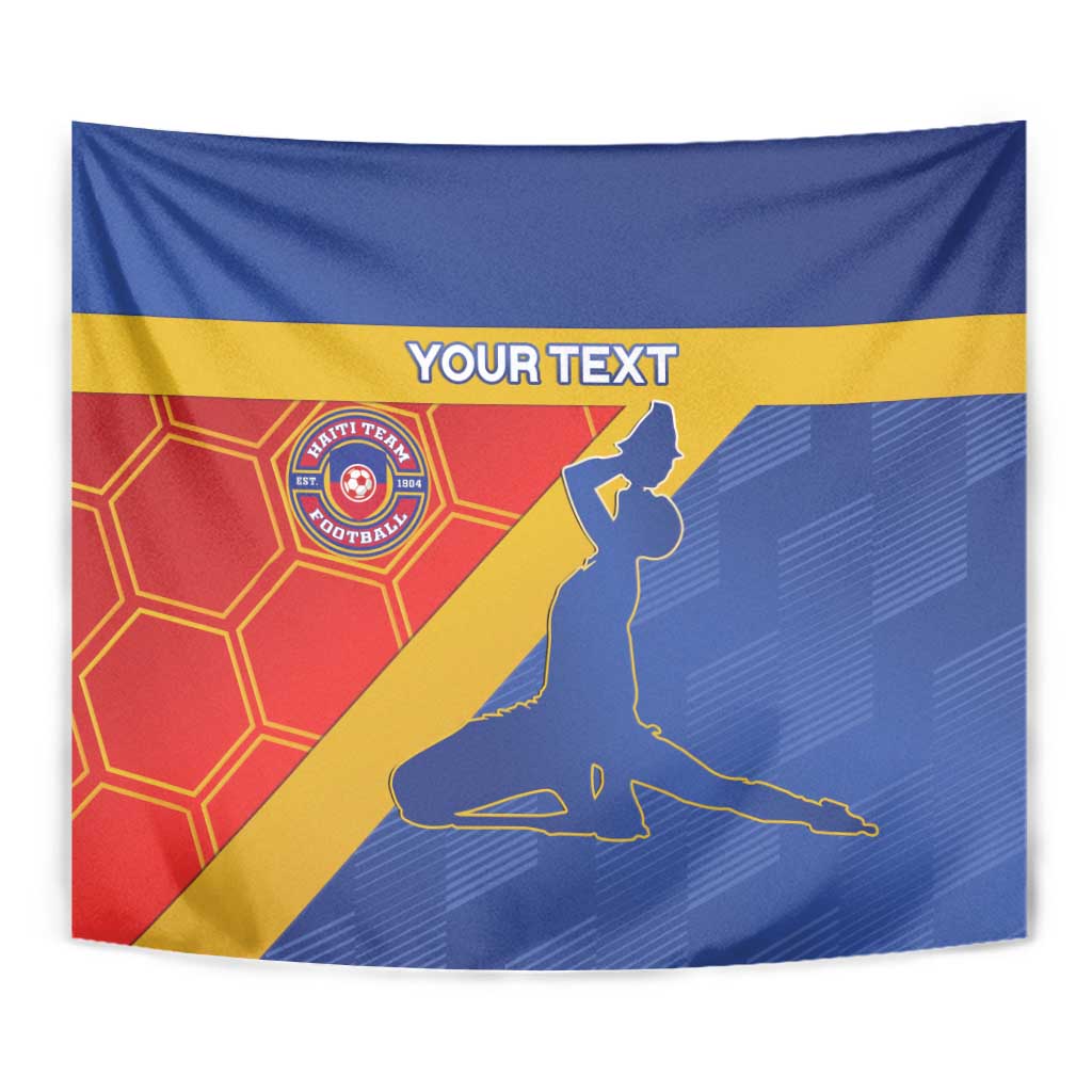 Custom Haiti Football Tapestry Neg Marron Go Ayiti - Wonder Print Shop