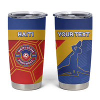 Custom Haiti Football Tumbler Cup Neg Marron Go Ayiti - Wonder Print Shop
