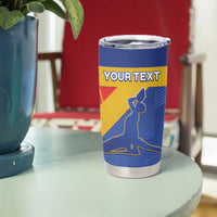 Custom Haiti Football Tumbler Cup Neg Marron Go Ayiti - Wonder Print Shop