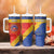 Custom Haiti Football Tumbler With Handle Neg Marron Go Ayiti - Wonder Print Shop