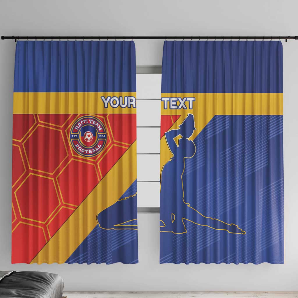 Custom Haiti Football Window Curtain Neg Marron Go Ayiti - Wonder Print Shop