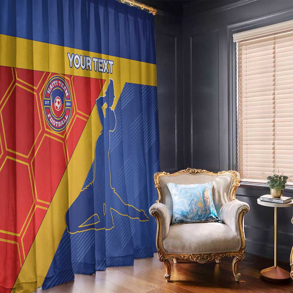 Custom Haiti Football Window Curtain Neg Marron Go Ayiti - Wonder Print Shop