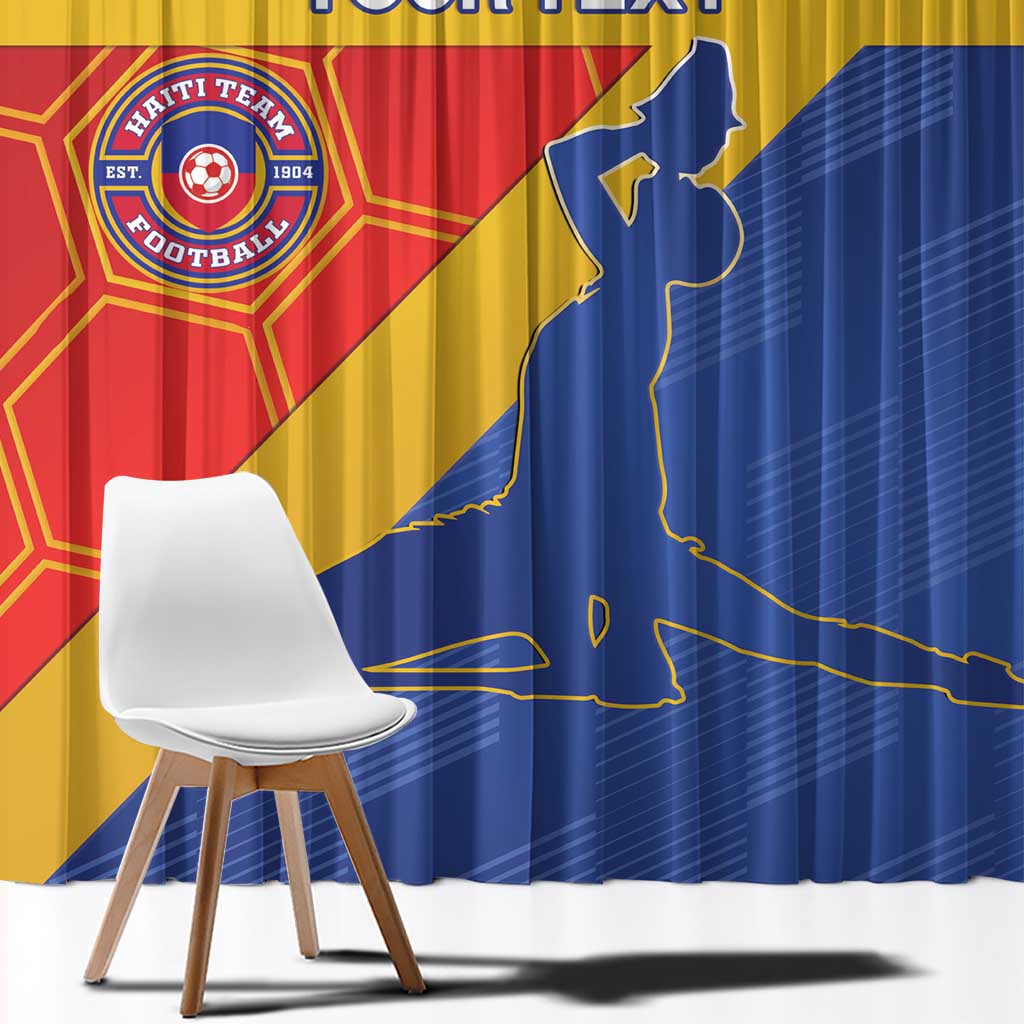Custom Haiti Football Window Curtain Neg Marron Go Ayiti - Wonder Print Shop
