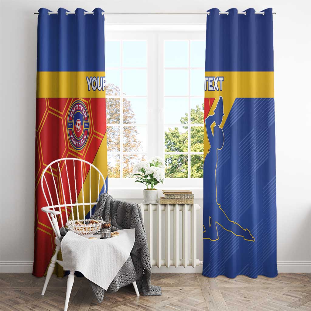 Custom Haiti Football Window Curtain Neg Marron Go Ayiti - Wonder Print Shop