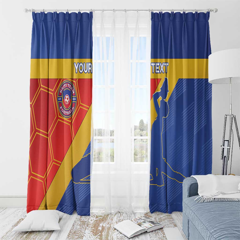 Custom Haiti Football Window Curtain Neg Marron Go Ayiti - Wonder Print Shop