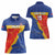 Custom Haiti Football Women Polo Shirt Neg Marron Go Ayiti - Wonder Print Shop