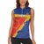 Custom Haiti Football Women Sleeveless Polo Shirt Neg Marron Go Ayiti - Wonder Print Shop