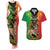 Personalised Ethiopia Couples Matching Tank Maxi Dress and Hawaiian Shirt Lion Of Judah Mix African Pattern - Wonder Print Shop