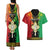Personalised Ethiopia Couples Matching Tank Maxi Dress and Hawaiian Shirt Lion Of Judah Mix African Pattern - Wonder Print Shop