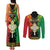 Personalised Ethiopia Couples Matching Tank Maxi Dress and Long Sleeve Button Shirt Lion Of Judah Mix African Pattern - Wonder Print Shop
