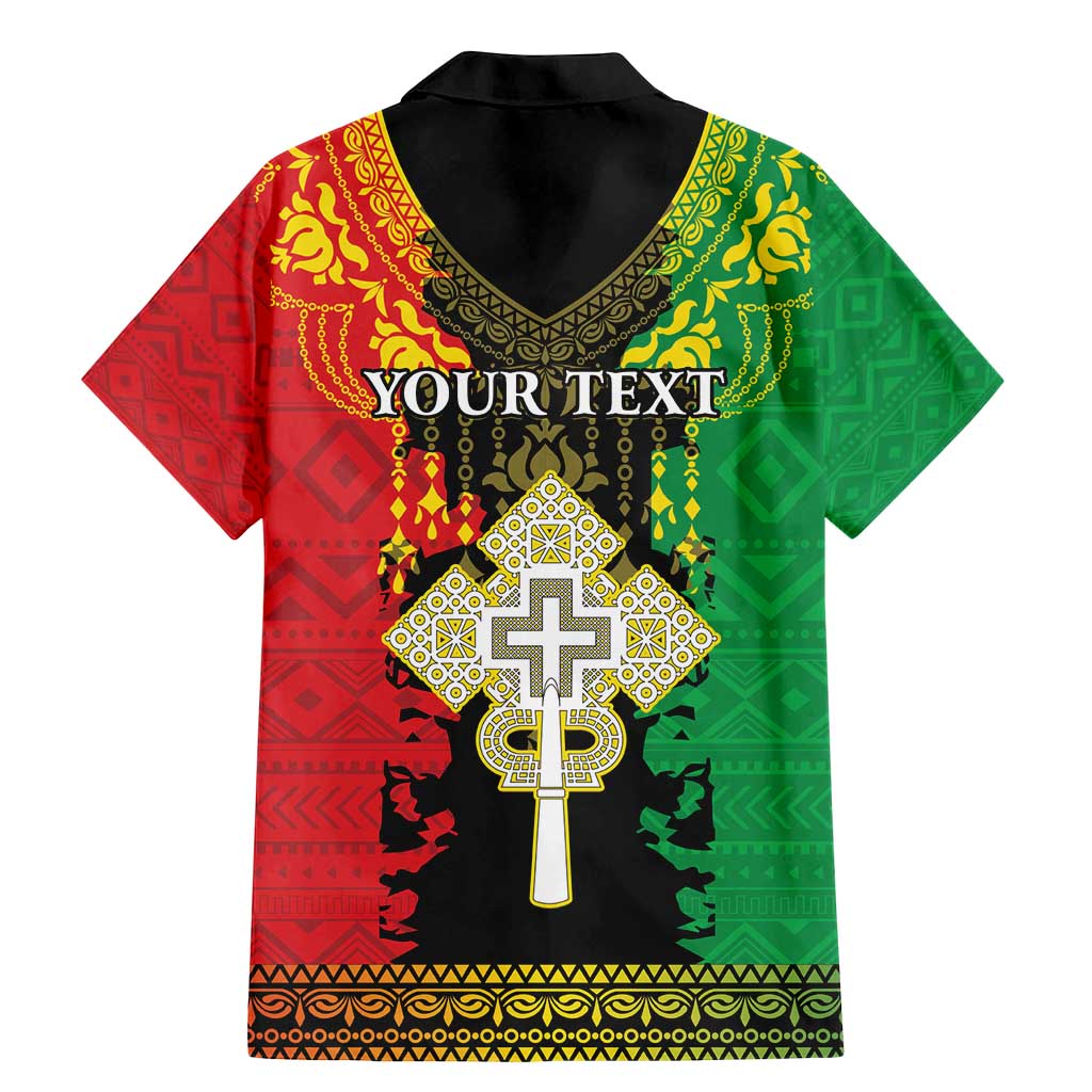 Personalised Ethiopia Family Matching Mermaid Dress and Hawaiian Shirt Lion Of Judah Mix African Pattern - Wonder Print Shop