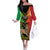 Personalised Ethiopia Family Matching Off The Shoulder Long Sleeve Dress and Hawaiian Shirt Lion Of Judah Mix African Pattern - Wonder Print Shop