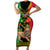 Personalised Ethiopia Family Matching Short Sleeve Bodycon Dress and Hawaiian Shirt Lion Of Judah Mix African Pattern - Wonder Print Shop