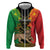 Personalised Ethiopia Hoodie Lion Of Judah Mix African Pattern - Wonder Print Shop