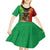 Personalised Ethiopia Kid Short Sleeve Dress Lion Of Judah Mix African Pattern - Wonder Print Shop