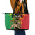 Personalised Ethiopia Leather Tote Bag Lion Of Judah Mix African Pattern - Wonder Print Shop