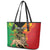 Personalised Ethiopia Leather Tote Bag Lion Of Judah Mix African Pattern - Wonder Print Shop